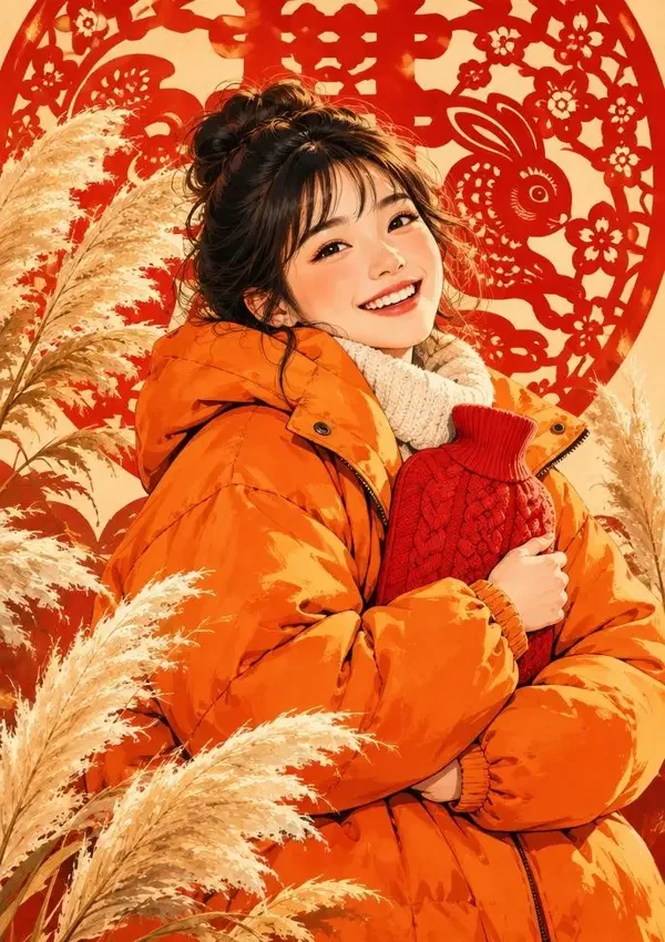 红豆短剧《东北后妈，整顿全家》官方原创海报，家庭喜剧