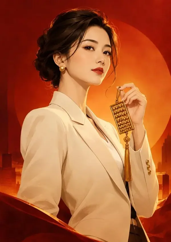 红豆短剧《掌有乾坤：这一世我掌财》官方原创海报，穿越重生